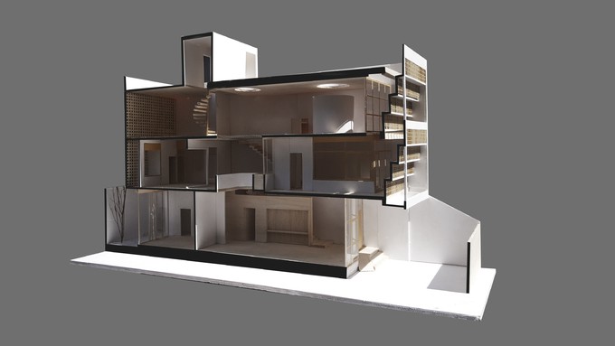 Bản vẽ mặt đứng công trình.