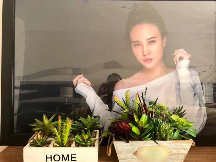 Một số góc khác trong nhà cũng được bạn gái Cường Đôla trang trí hoa khô và bày ảnh cá nhân.