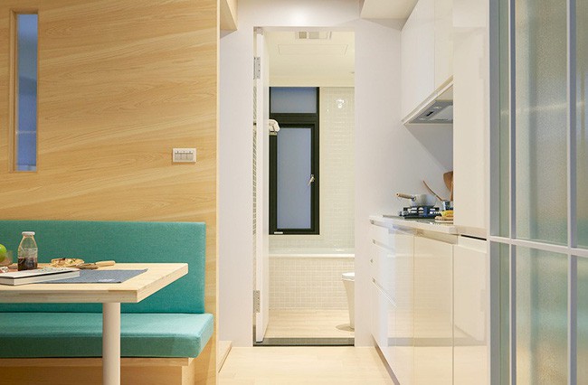 Lối vào phòng tắm.