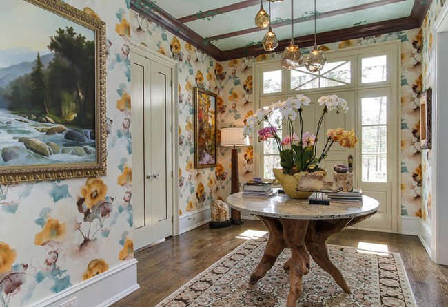 Hãy chào đón mùa xuân với mẫu giấy dán tường họa tiết hoa đầy màu sắc nào.