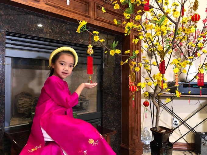 Hoa mai, hoa đào là không thể thiếu.