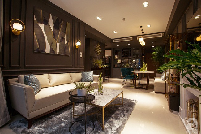 Góc nhỏ phòng tiếp khách được sắp xếp khoa học, tinh tế.