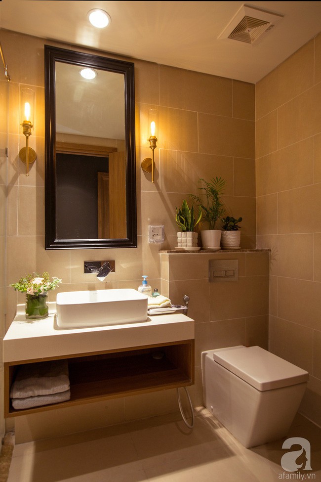 Các vật dụng, đồ dùng được sắp xếp khéo léo.