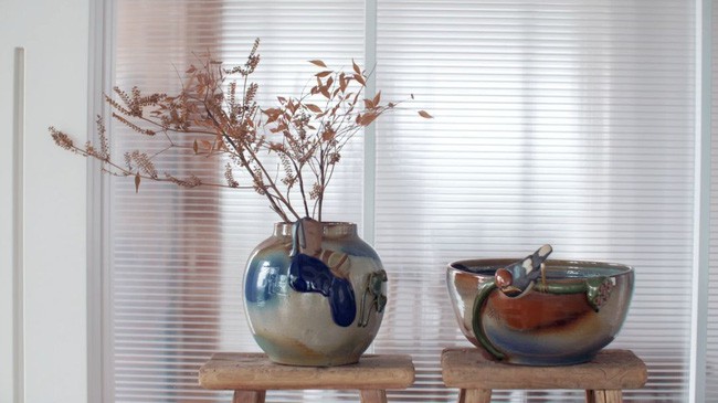 Những bình gốm nghệ thuật.