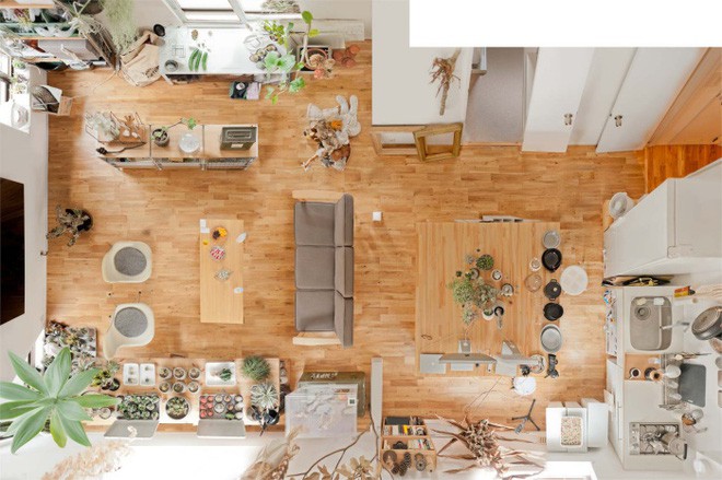 Không gian sống vô cùng giản dị và bình yên của cặp vợ chồng trẻ người Nhật.