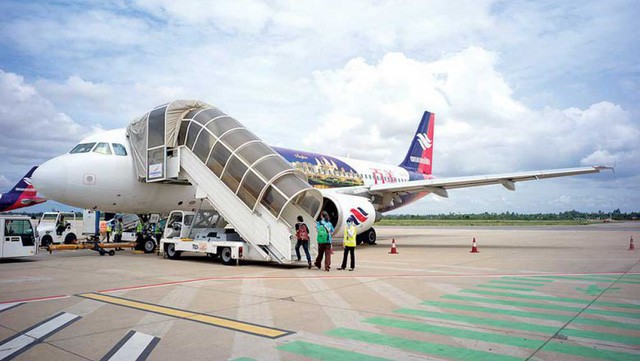 Sân bay quốc tế Siem Reap, nơi xảy ra vụ việc.