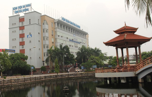 Bệnh viện Đa khoa tỉnh Hải Dương, nơi xảy ra vụ xô xát đánh nhau. Ảnh: Đ.Tùy