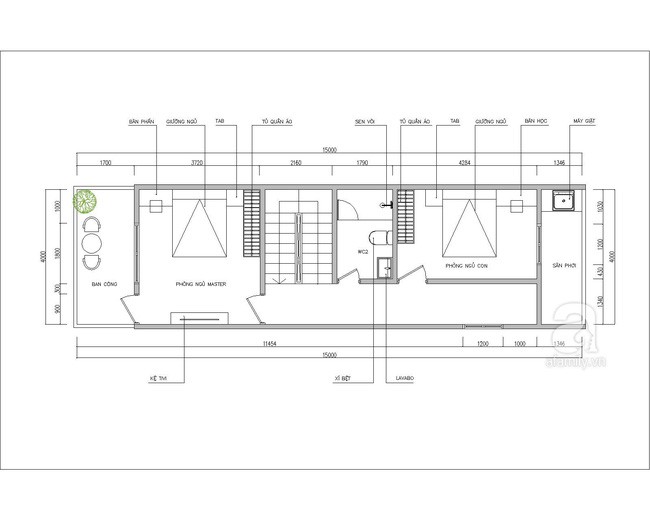 Mặt bằng tư vấn tầng 1.