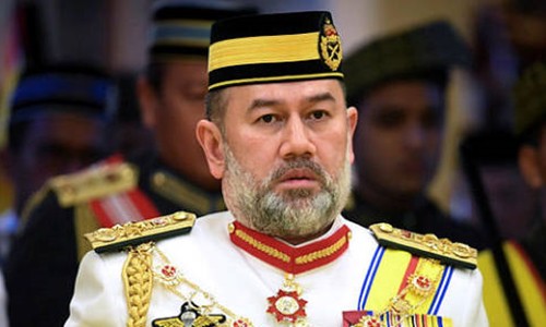 Ông Muhammad V, người thoái vị ngai vàng Malaysia. Ảnh: Bernama.