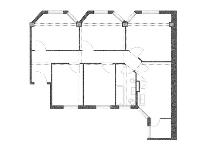 Bản vẽ sơ đồ thiết kế của ngôi nhà đặc biệt này.