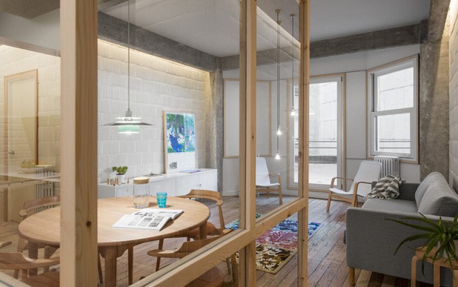 Kết hợp thêm hệ thống chiếu sáng cách điệu, nghiễm nhiên bạn sẽ cảm nhận được hơi thở vintage tràn ngập trong ngôi nhà.