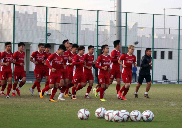 20h30 tối nay, đội tuyển Việt Nam sẽ có trận thi đầu đầu tiên tại Asian cup 2019. Ảnh: TL