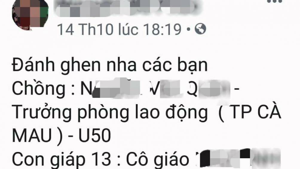 Sự thật vụ một trưởng phòng ở TP. Cà Mau bị đánh ghen vì qua lại với nữ giáo viên mầm non - Ảnh 1. Sự thật vụ một trưởng phòng ở TP. Cà Mau bị đánh ghen vì qua lại với nữ giáo viên mầm non - Ảnh 1.