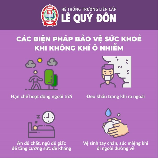 Trường học ở Hà Nội hoãn các hoạt động ngoài trời vì ô nhiễm không khí - Ảnh 1. Trường học ở Hà Nội hoãn các hoạt động ngoài trời vì ô nhiễm không khí - Ảnh 1.
