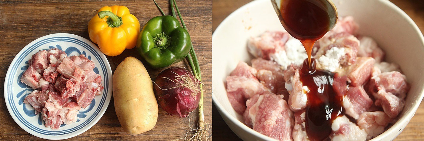 Sườn xào khoai tây - món mặn ngon cơm cho ngày thu mát trời - Ảnh 1. Sườn xào khoai tây - món mặn ngon cơm cho ngày thu mát trời - Ảnh 1.