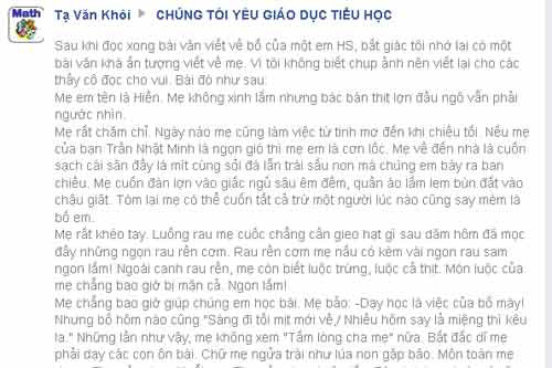 Những bài văn tả mẹ gây bão: Có bài đọc đau nghẹn trong tim, bài lại khiến ai nấy đều bật cười - Ảnh 4.