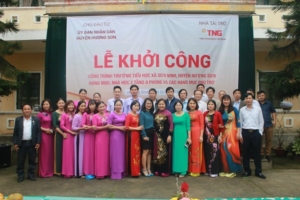TNG Holdings VietNam tài trợ 7,5 tỉ đồng xây trường học tại Hà Tĩnh - Ảnh 1.