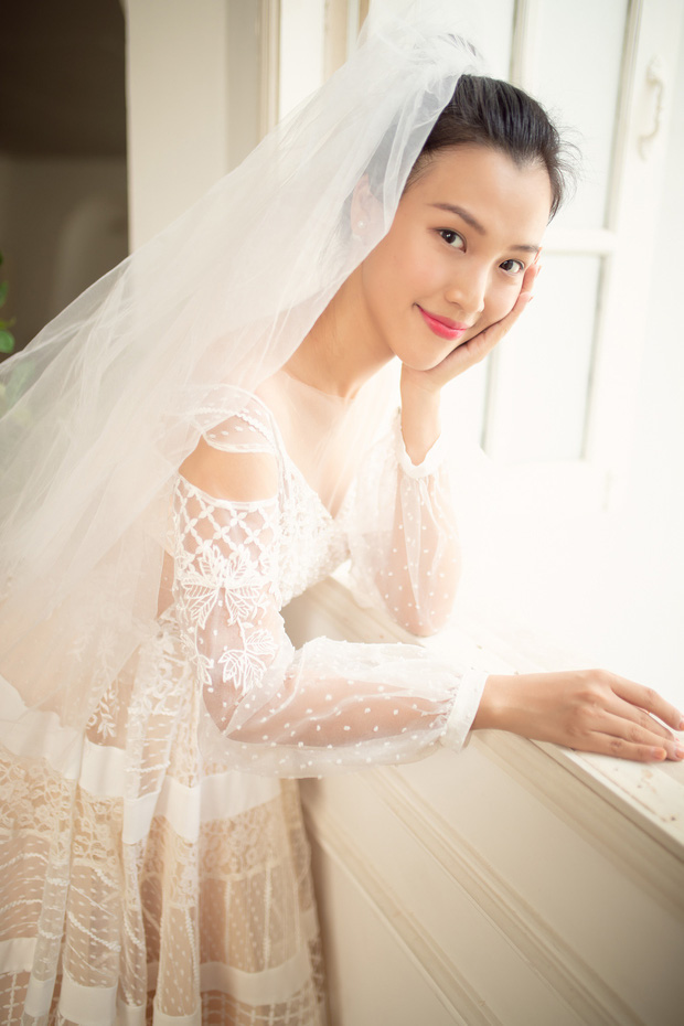 Vài ngày trước đám cưới, Hoàng Oanh một mình đi thử váy cưới nhưng vẫn khiến người hâm mộ xao xuyến vì quá đẹp - Ảnh 5.