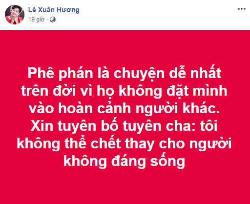 Sau 10 chương bóc phốt MC Thanh Bạch cực gay cấn, NS Xuân Hương bất ngờ ẩn ý: Tôi không thể chết thay cho người không đáng sống - Ảnh 1.