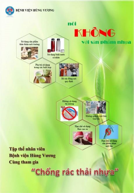Bệnh viện Hùng Vương thực hiện hoạt động chống rác thải nhựa - Ảnh 1.
