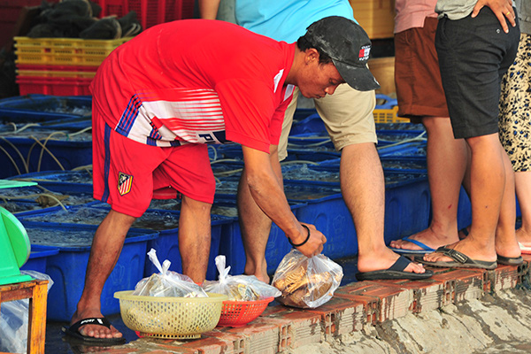 Chợ hải sản “không mặc cả” trên đảo Nam Du - Ảnh 3.