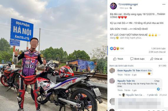 Sự thật bất ngờ vụ phượt thủ đi xe máy 1.700km hết 20 giờ từ TP.HCM ra Hà Nội - Ảnh 1.