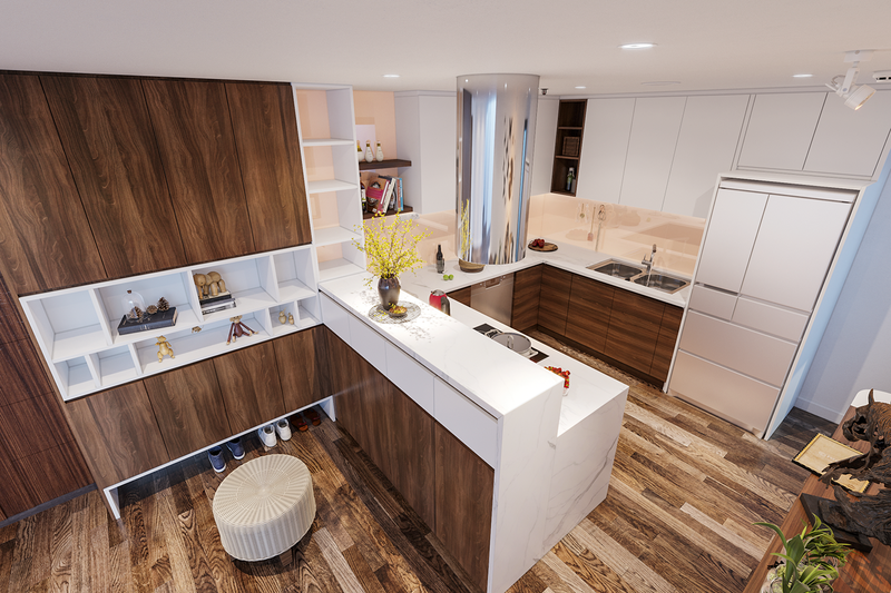 Căn hộ 60m2 ở tầng cao đẹp hút mắt nhờ phong cách nổi bật - Ảnh 7. Căn hộ 60m2 ở tầng cao đẹp hút mắt nhờ phong cách nổi bật - Ảnh 7.