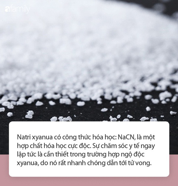 Hợp chất Natri xyanua trong vụ em họ đầu độc chị vì yêu anh rể ở Thái Bình là chất cực độc đáng sợ thế nào? - Ảnh 2.