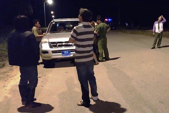 
Hiện trường nơi anh Nghiêm bị tạt axit
