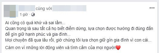 Chia sẻ của chị vợ.