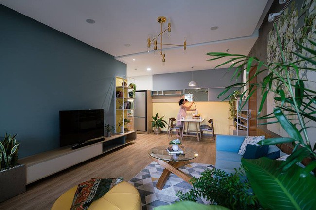 Căn hộ dễ gây thiện cảm với sự cá tính nhưng cũng rất ấm cúng.