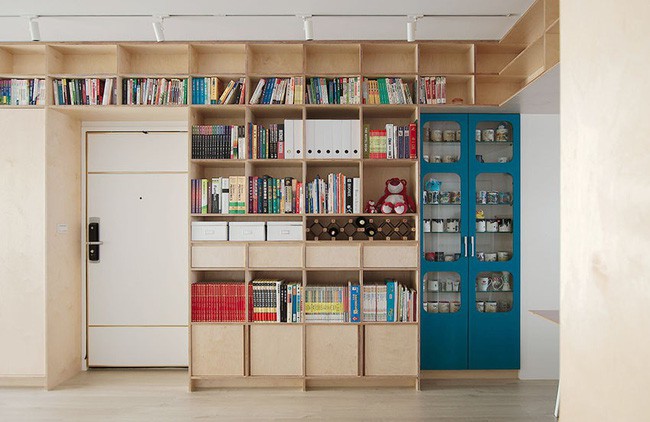 Khu vực lưu trữ thông minh, ấn tượng.