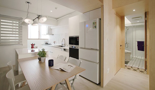 Không gian ngập tràn ánh sáng tự nhiên.