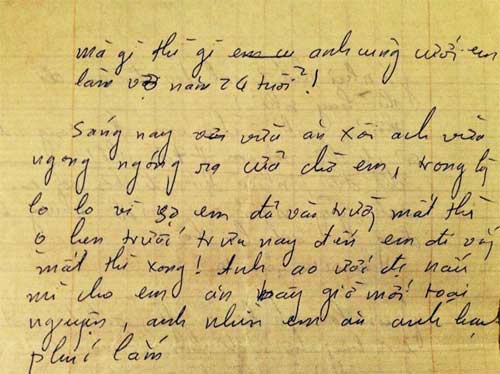 Những lá thư tay Khải Anh viết cho Đan Lê khi còn học chung trường