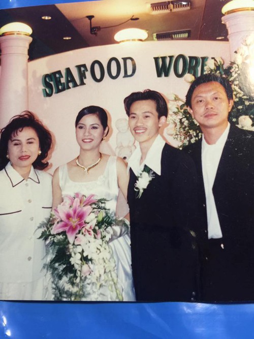 Hoài Linh bên cạnh cô dâu Thanh Hương