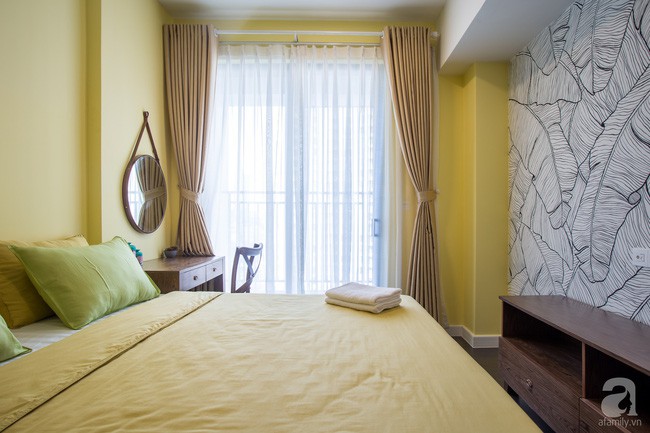 Ánh sáng ngập tràn giúp không gian nghỉ ngơi ấm cúng, thư thái hơn.