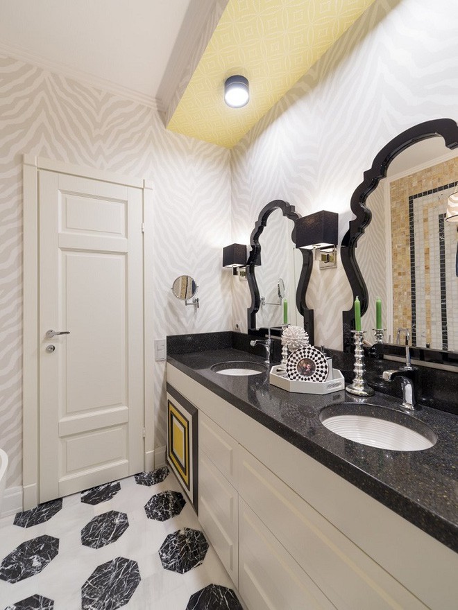 7. Màu đen và trắng là sự kết hợp trang nhã nhất mà bạn có thể sử dụng. Chúng vừa dễ kết hợp với các đồ dùng nội thất khác vừa làm vừa lòng của chủ nhân.