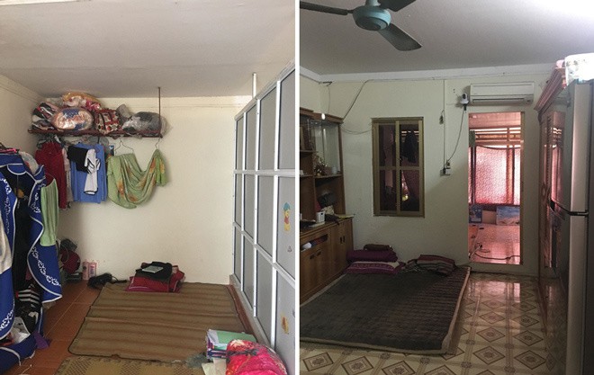 Không gian trước đây khá lộn xộn, tiện chỗ nào kê đồ chỗ đó...