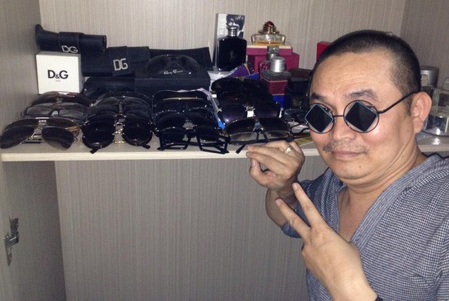 Bộ sưu tập kính hàng hiệu hoành tráng của Xuân Hinh.