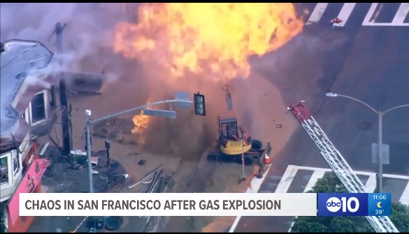
Vụ nổ khí gas ở San Francisco.
