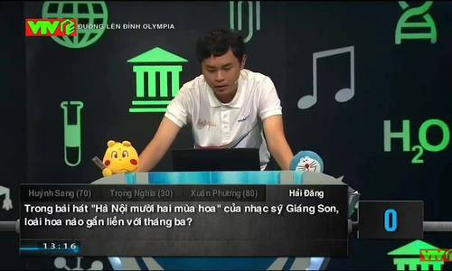 Phần khởi động của Hải Đăng. Video: VTV