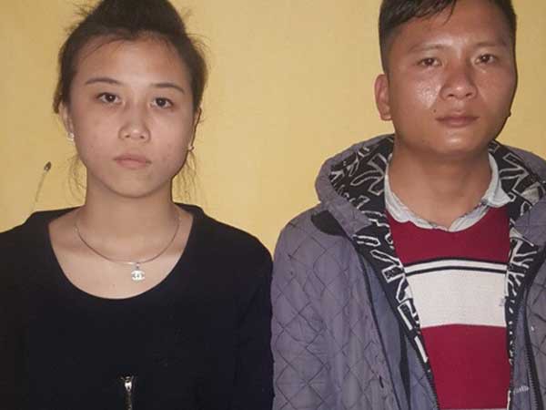 
Trần Thị Duyên và Đặng Văn Hiền tại cơ quan chức năng - Ảnh: Công an tỉnh Quảng Ninh
