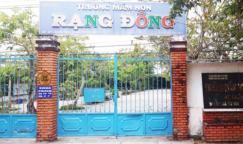 Trường mầm non nơi bà Phới bỏ nhiệm sở. Ảnh: Hoàng Hạnh.