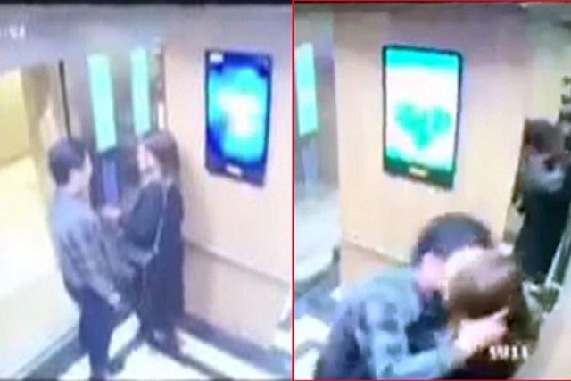 
Hình ảnh Hùng cưỡng hôn cô gái trẻ trong thang máy tại Hà Nội. Ảnh: TL
