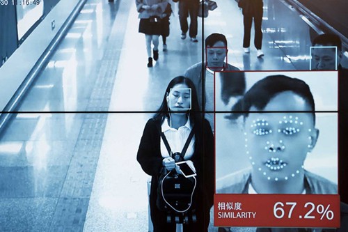 Công nghệ nhận diện khuôn mặt áp dụng rộng rãi khắp Trung Quốc. Ảnh: SCMP.