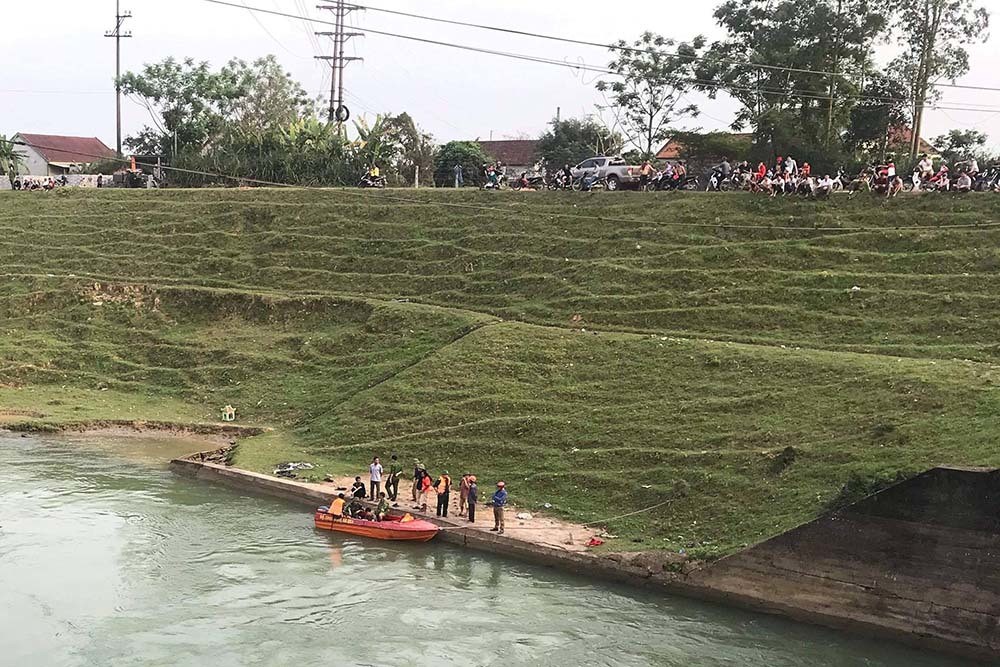 Cống Mụ Bà nơi nạn nhân mất tích