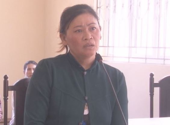 Bị cáo Hoa tại toà. Ảnh: Anh Minh.