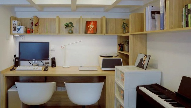 Góc nhỏ có thể sử dụng được nhiều chức năng nhưng vẫn đảm bảo sự gọn gàng.