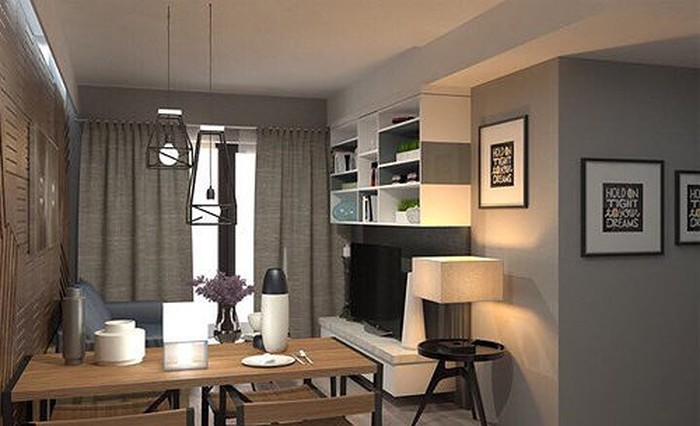 Không gian sang trọng và tinh tế bên trong căn hộ.