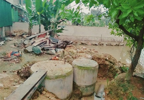 Hiện trường nơi xảy ra vụ việc. Ảnh: T.H.